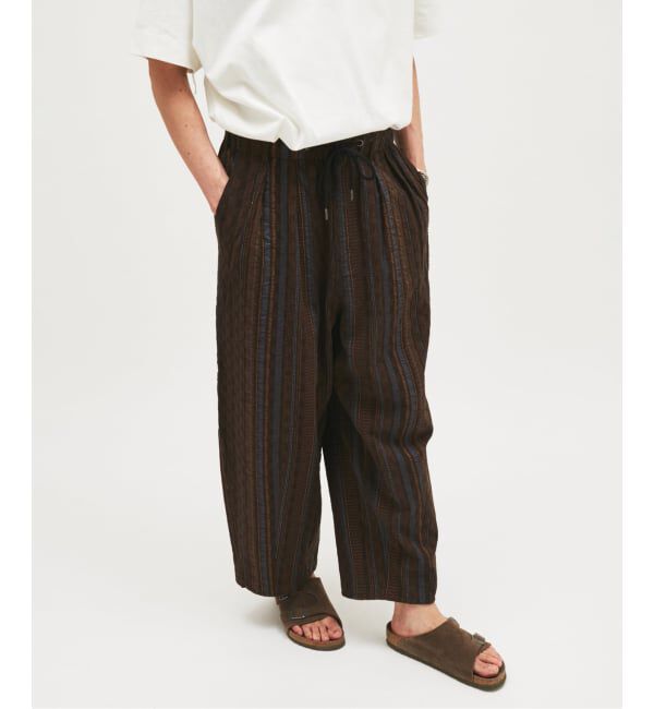 JOURNAL STANDARD「ストライプ ジャガード ワイド パンツ」|その他|