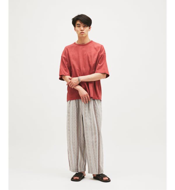 JOURNAL STANDARD「ストライプ ジャガード ワイド パンツ」|その他|