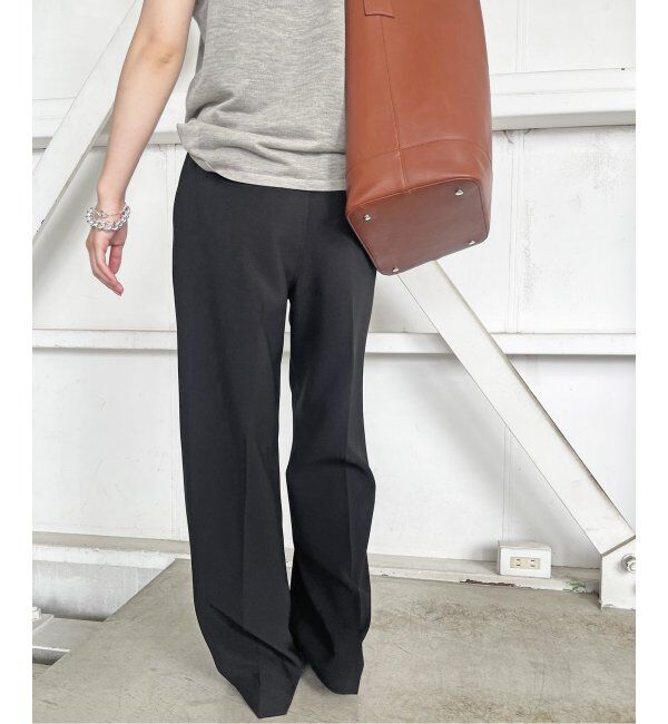 Spick and Span「ダブルクロスツータックパンツ」|スラックス|