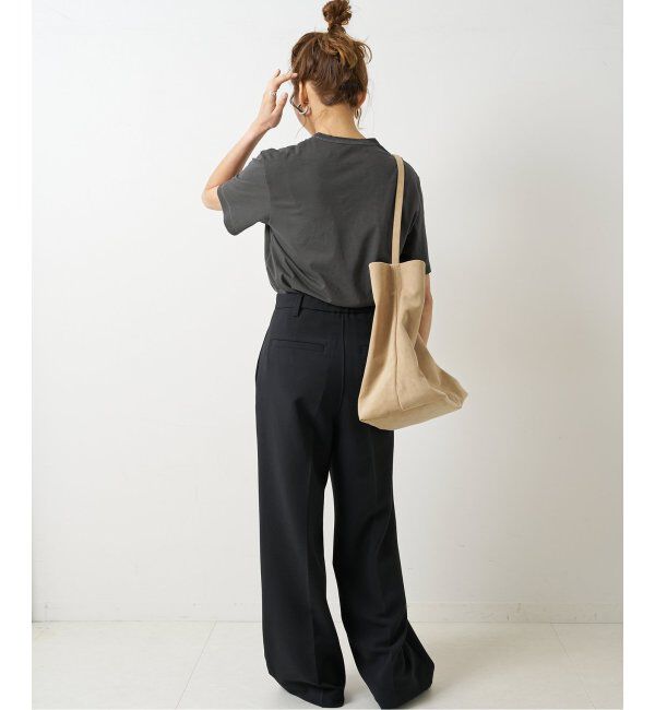 Spick and Span「≪追加≫ダブルクロスツータックパンツ」|スラックス|