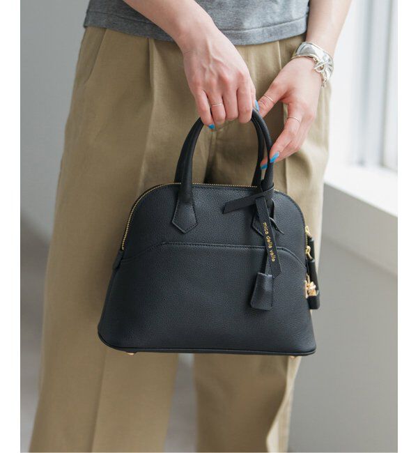 Spick and Span「《WEB限定追加3》mica della valle / ミカデラヴァッレ Katia SO-0079S」|ボストンバッグ|ブラック