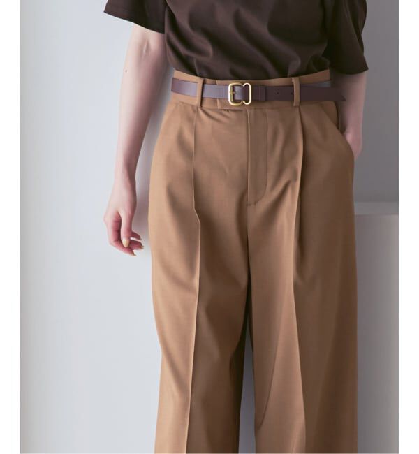 NOBLE「《追加・セットアップ対応》エステルツイルストレッチスラックスパンツ」|スラックス|