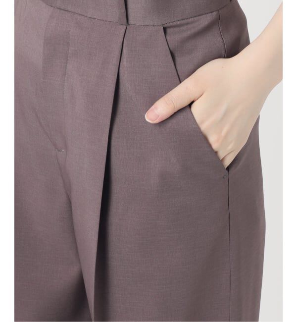 NOBLE「《追加・セットアップ対応》エステルツイルストレッチスラックスパンツ」|スラックス|