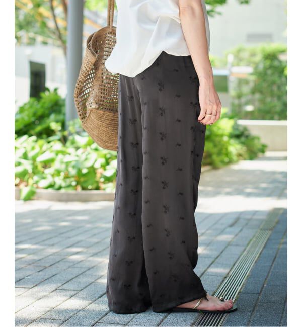 Spick and Span「《追加》TICCA / ティッカ フラワーエンブロイダリーパンツ」|その他|