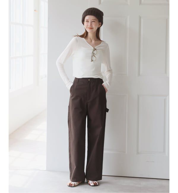 U by SPICK&SPAN「《予約》ウールミックスシアークルーネック」|Tシャツ・カットソー|