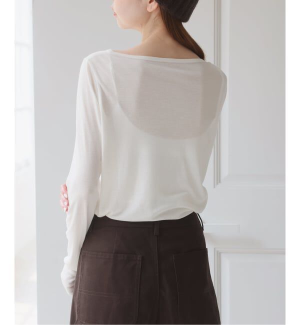 U by SPICK&SPAN「《予約》ウールミックスシアークルーネック」|Tシャツ・カットソー|