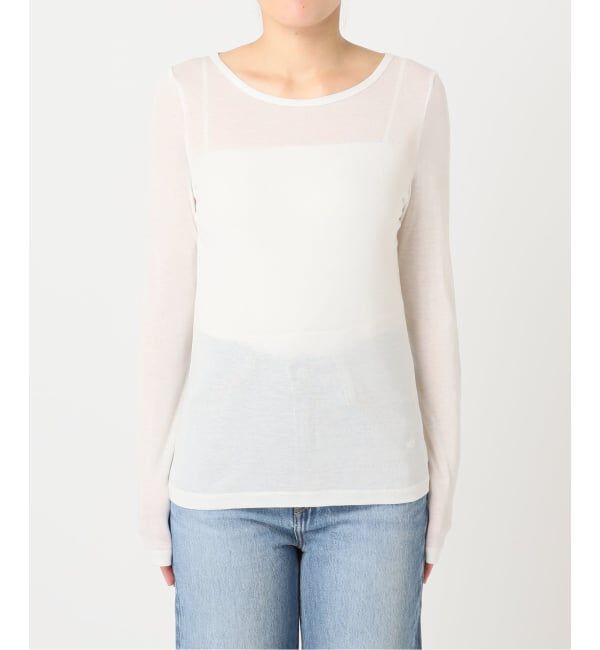U by SPICK&SPAN「《予約》ウールミックスシアークルーネック」|Tシャツ・カットソー|