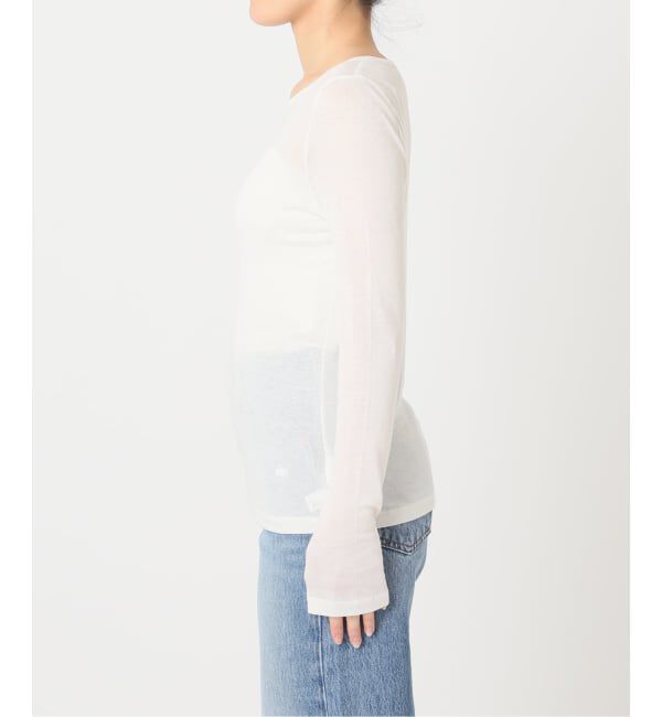 U by SPICK&SPAN「《予約》ウールミックスシアークルーネック」|Tシャツ・カットソー|