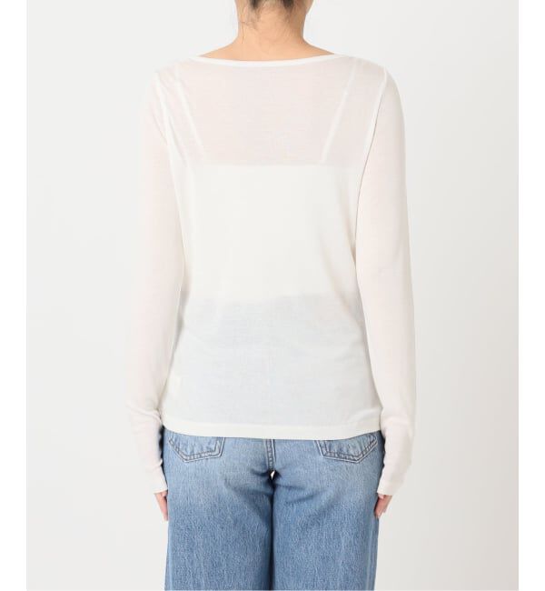 U by SPICK&SPAN「《予約》ウールミックスシアークルーネック」|Tシャツ・カットソー|