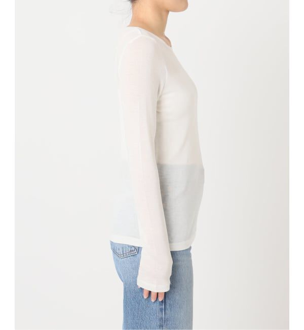 U by SPICK&SPAN「《予約》ウールミックスシアークルーネック」|Tシャツ・カットソー|
