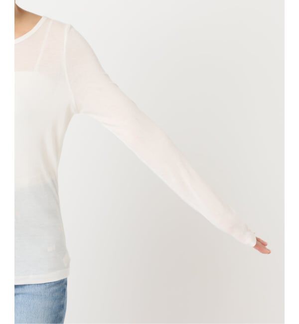 U by SPICK&SPAN「《予約》ウールミックスシアークルーネック」|Tシャツ・カットソー|
