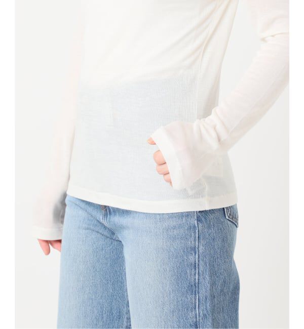 U by SPICK&SPAN「《予約》ウールミックスシアークルーネック」|Tシャツ・カットソー|