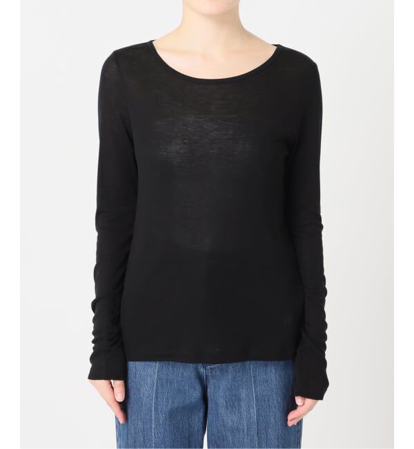 U by SPICK&SPAN「《予約》ウールミックスシアークルーネック」|Tシャツ・カットソー|