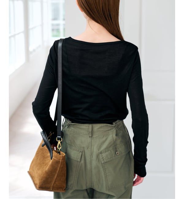 U by SPICK&SPAN「《予約》ウールミックスシアークルーネック」|Tシャツ・カットソー|