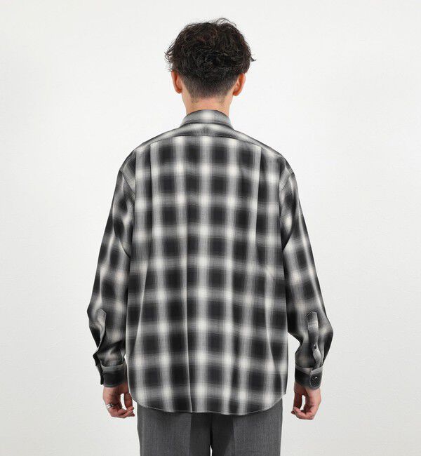 NOLLEY'S goodman「ウール オンブレチェック レギュラーシャツ 26AW」|シャツ・ブラウス|