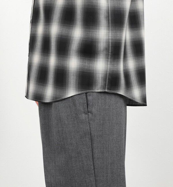 NOLLEY'S goodman「ウール オンブレチェック レギュラーシャツ 26AW」|シャツ・ブラウス|