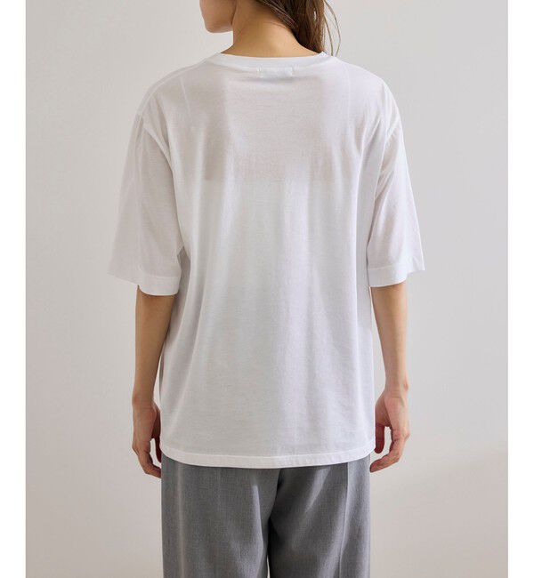ROPE「【洗える】グレイス天竺 5分袖Tシャツ」|Tシャツ・カットソー|