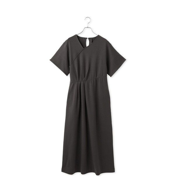 ADAM ET ROPE'「【WEB限定】アシンメトリータックワンピース」|ワンピース|