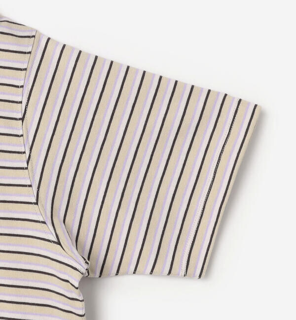 DANTON「DANTON | コットン天竺 ボーダー ショートTシャツ WOMEN」|Tシャツ・カットソー|