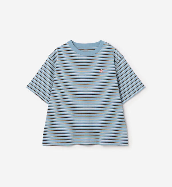 DANTON「DANTON | コットン天竺 ボーダー ショートTシャツ WOMEN」|Tシャツ・カットソー|
