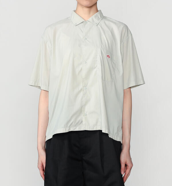 DANTON「DANTON |〈別注〉ナイロンタイプライター プランサーボタンダウン半袖シャツ WOMEN」|シャツ・ブラウス|