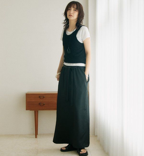  「【A・MONN】【2サイズ展開】satinスカート」|スカート|