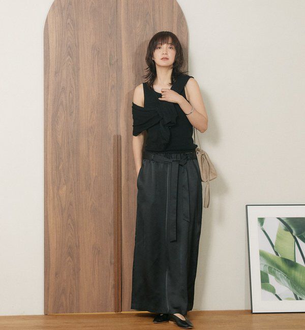  「【A・MONN】【2サイズ展開】satinスカート」|スカート|