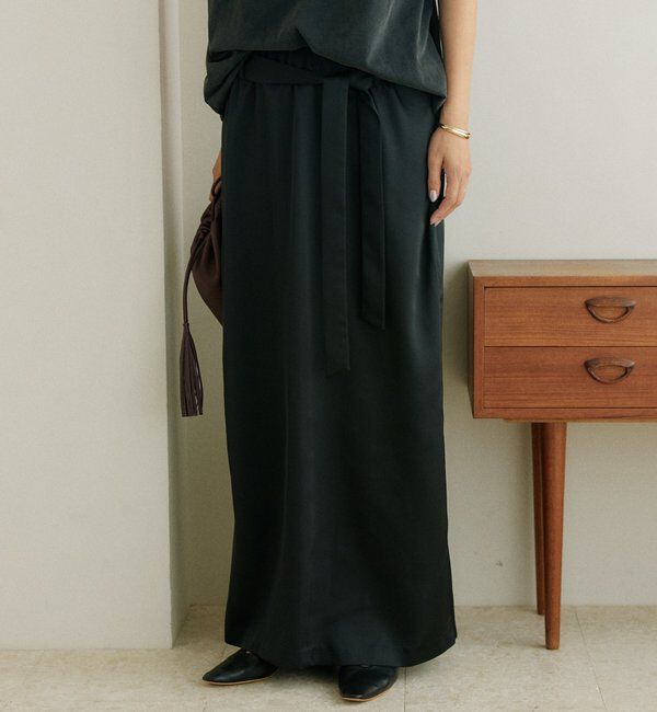  「【A・MONN】【2サイズ展開】satinスカート」|スカート|