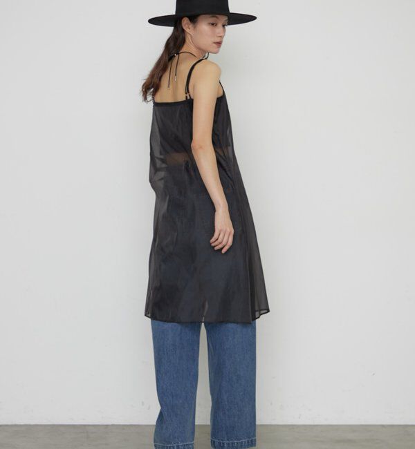  「【earthy_/アーシー】シアーキャミワンピース」|ワンピース|
