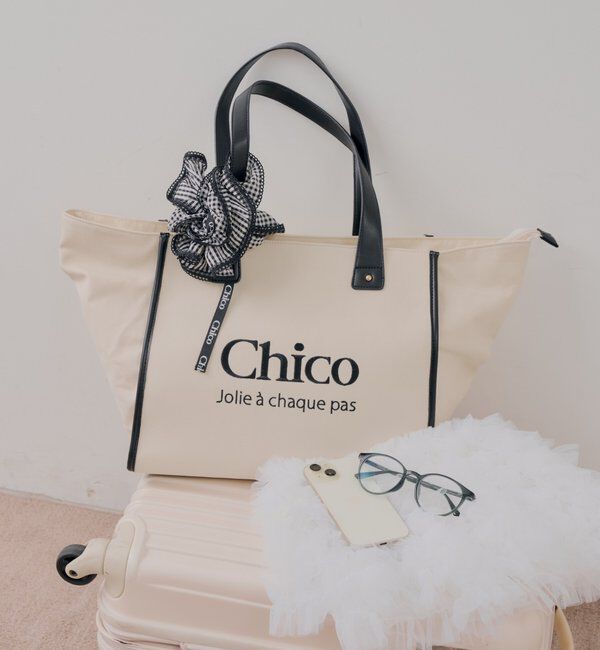  「ロゴ刺繍トラベルトートバッグ」|トートバッグ|ホワイトその他1