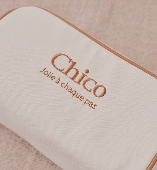  「ハンドル付きロゴ刺繍ポーチセット」|ポーチ|