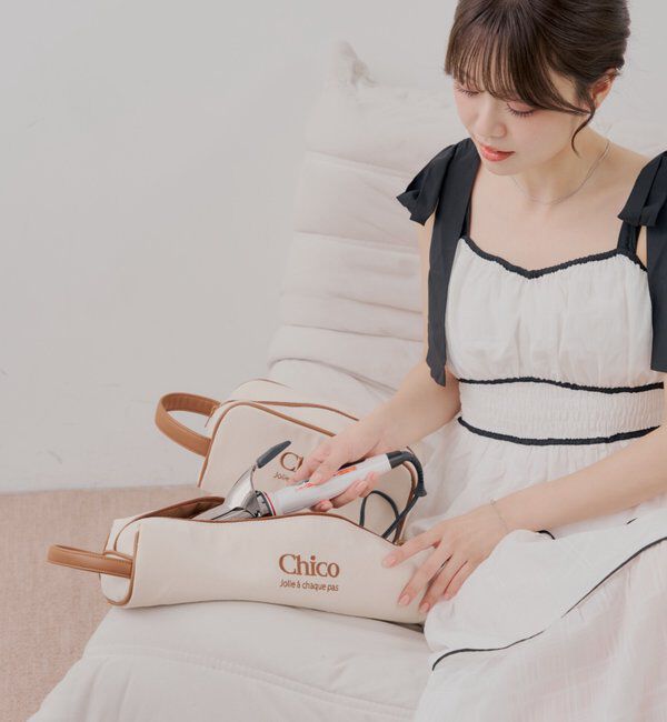  「ハンドル付きロゴ刺繍ポーチセット」|ポーチ|