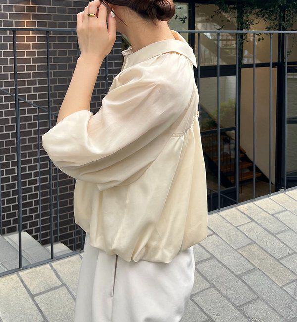  「バルーンクロップシアーシャツ」|シャツ・ブラウス|