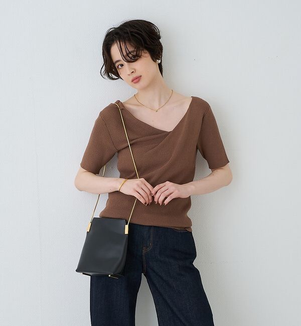 Rouge vif「【PETIT MOMENTS/プティ・モーメント】「M」イニシャルモチーフネック」|ネックレス|