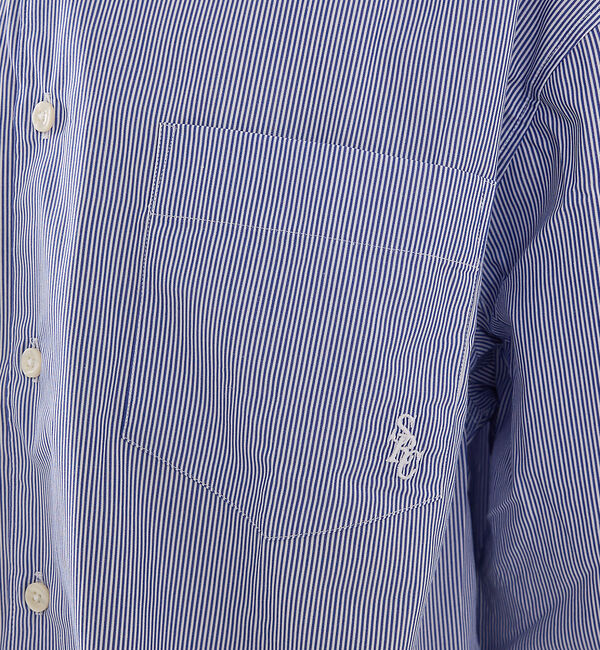 The Store by C' 「【Sporty&Rich】SRC Oversized Shirt／クレリックシャ」|シャツ・ブラウス|