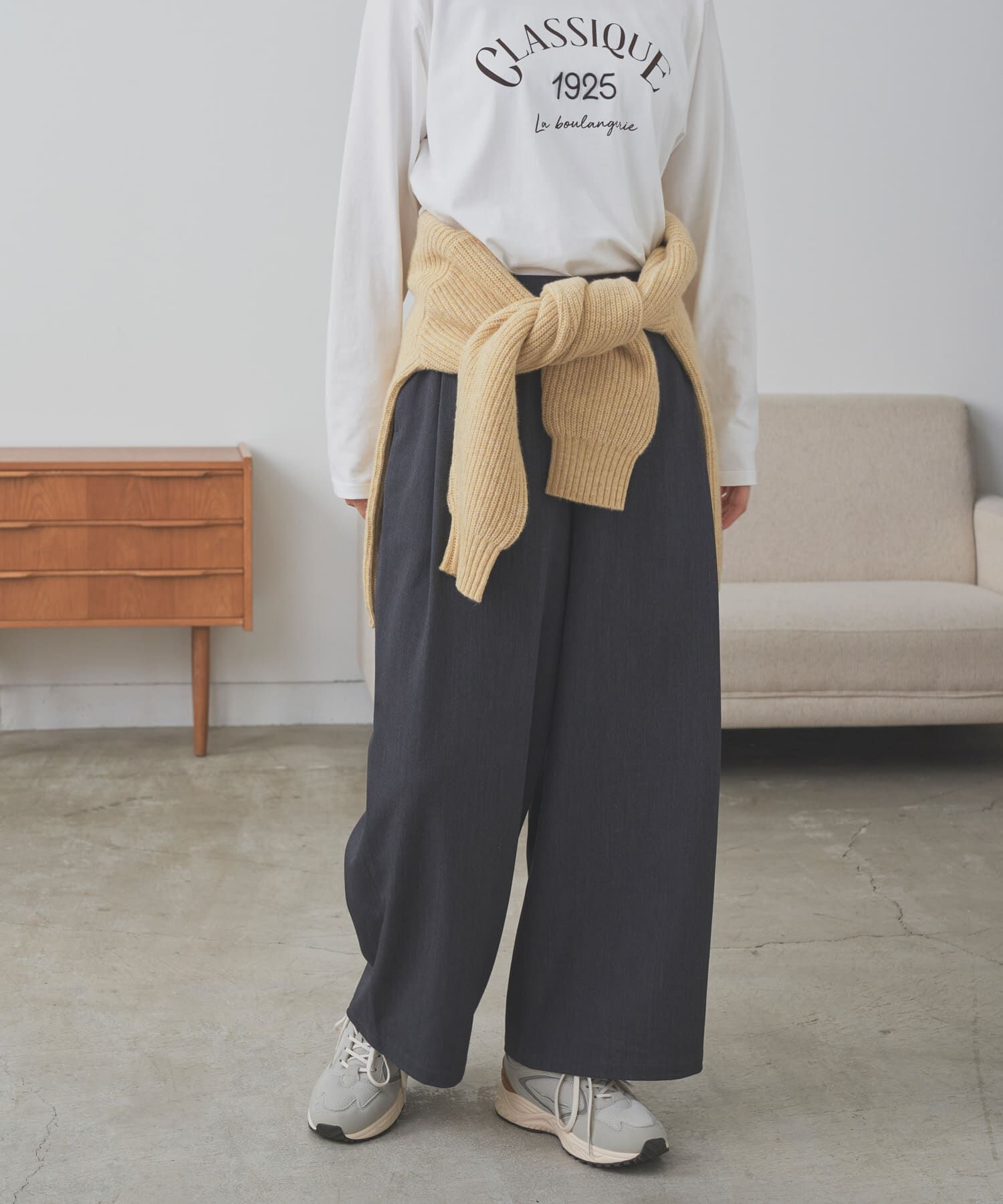 URBAN RESEARCH DOORS「『仁村紗和さん着用』『UR TECH』完声9分丈ワイドパンツ」|その他|