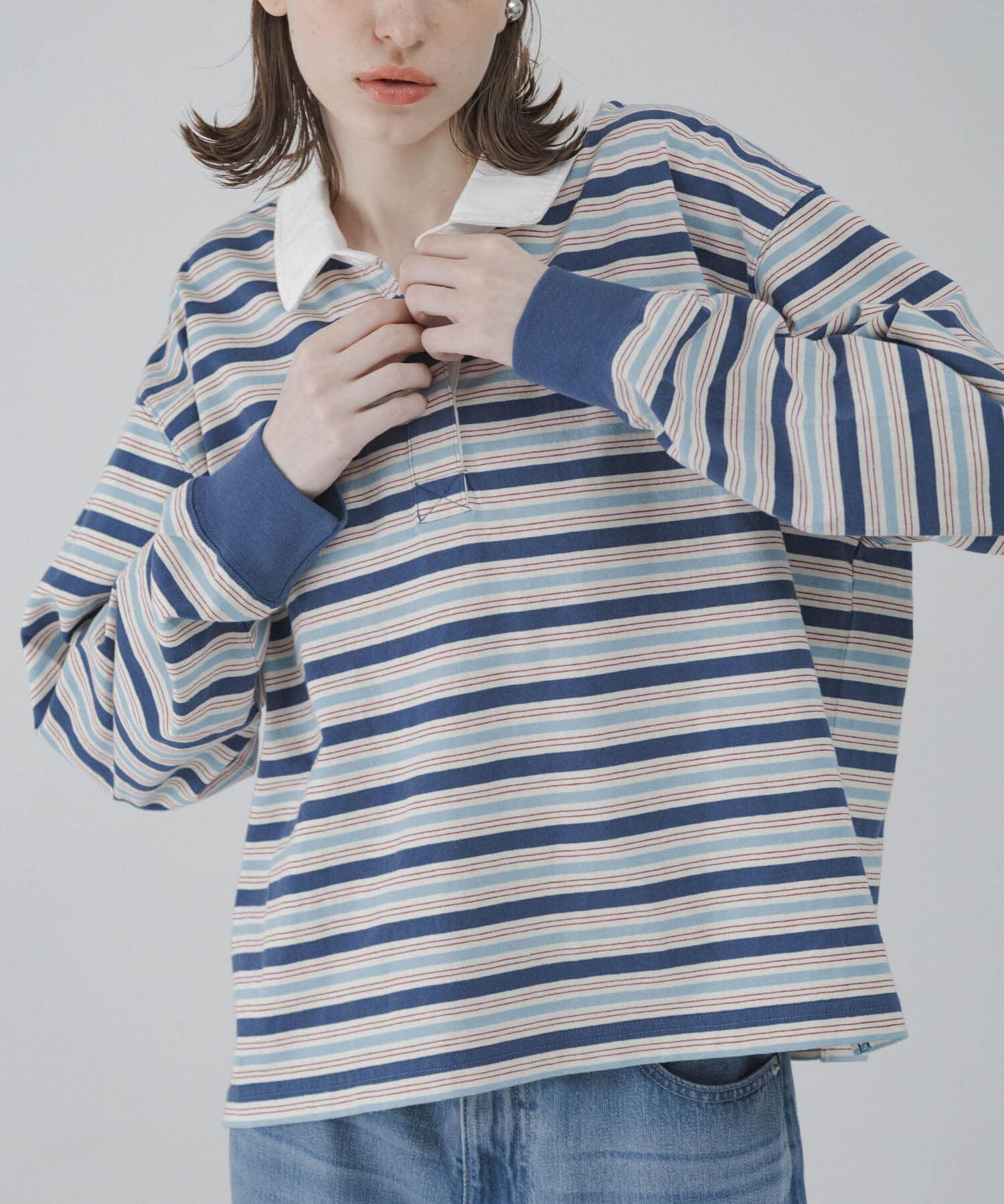 Sonny Label 「マルチボーダーラガーシャツ」|Tシャツ・カットソー|