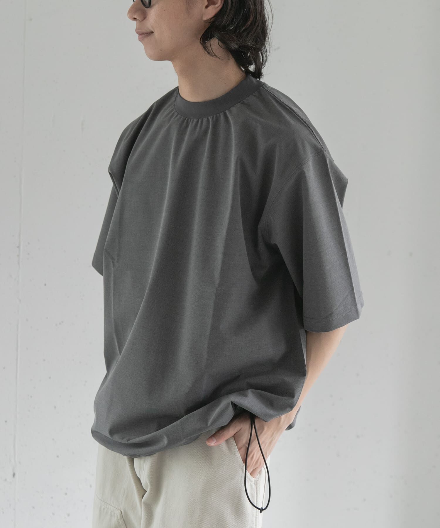URBAN RESEARCH DOORS「FORK&SPOON　キャリーマンヘムスピンドルTシャツ」|Tシャツ・カットソー|