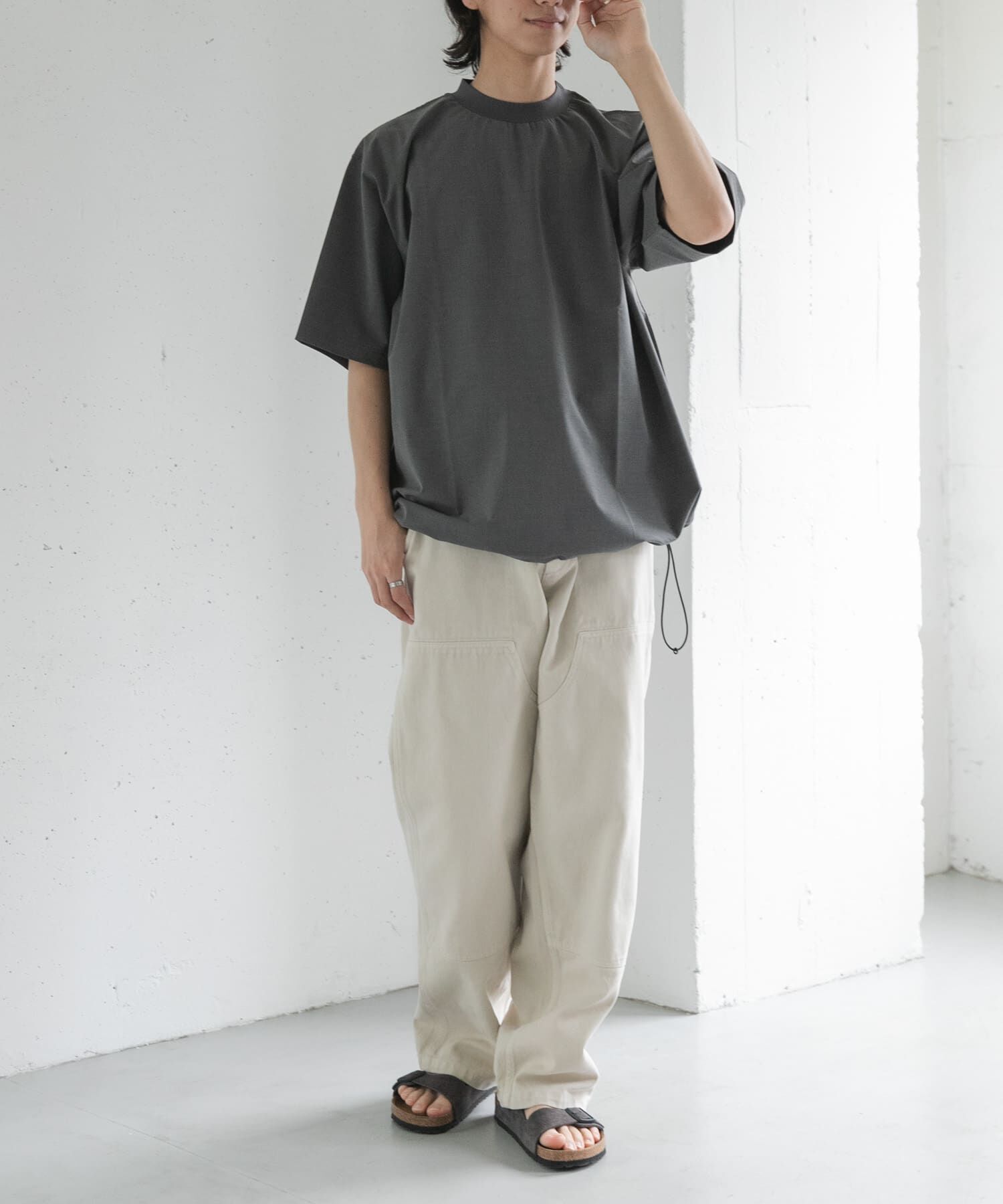 URBAN RESEARCH DOORS「FORK&SPOON　キャリーマンヘムスピンドルTシャツ」|Tシャツ・カットソー|