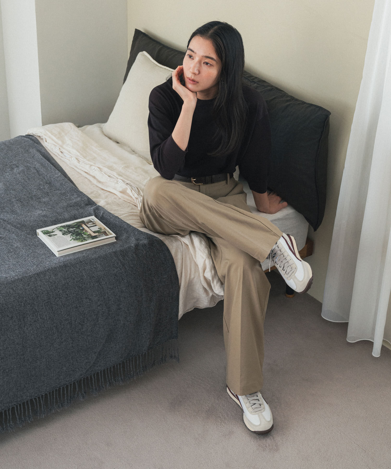 URBAN RESEARCH DOORS「ハイウエストストレッチチノパンツ」|その他|