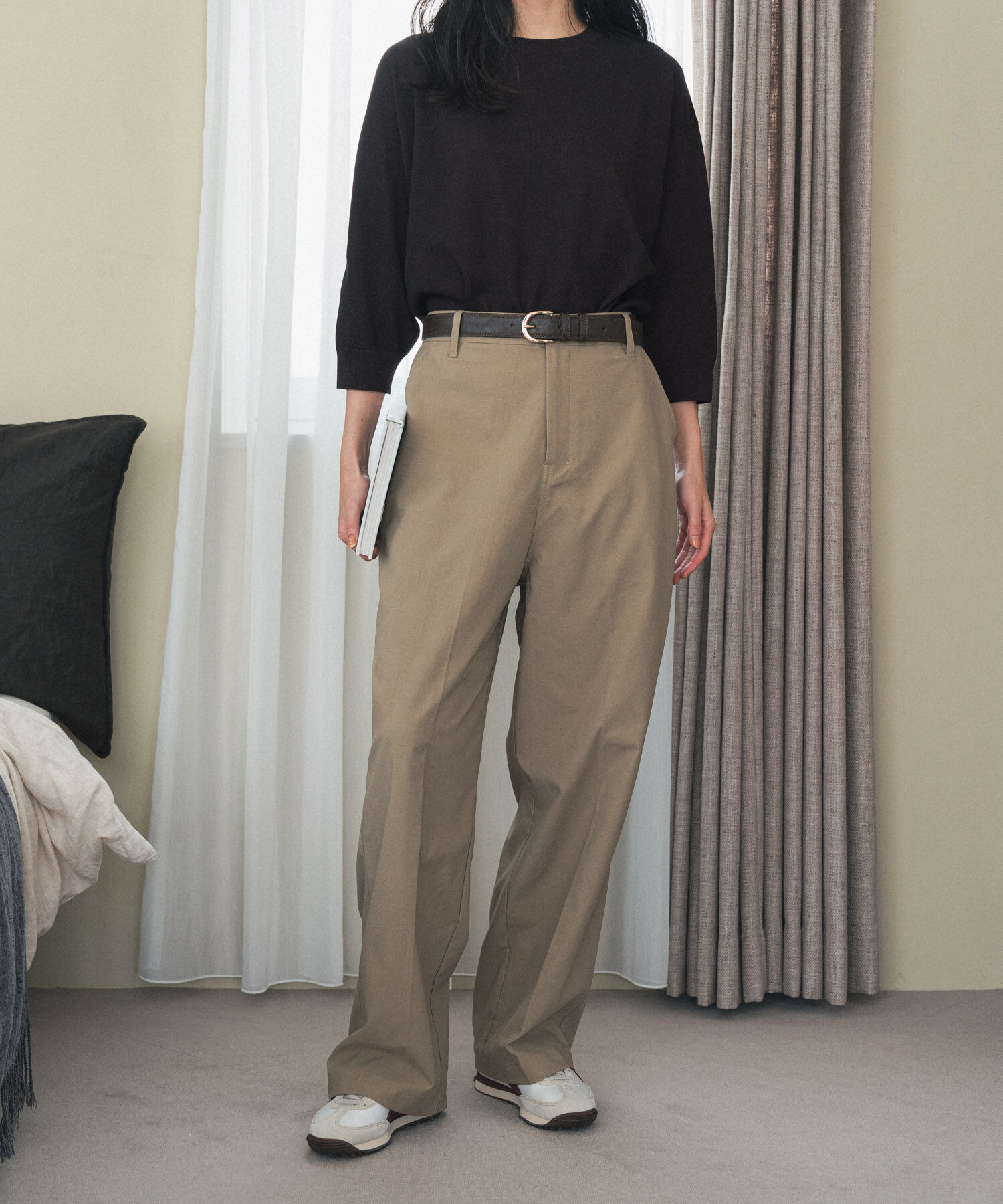 URBAN RESEARCH DOORS「ハイウエストストレッチチノパンツ」|その他|