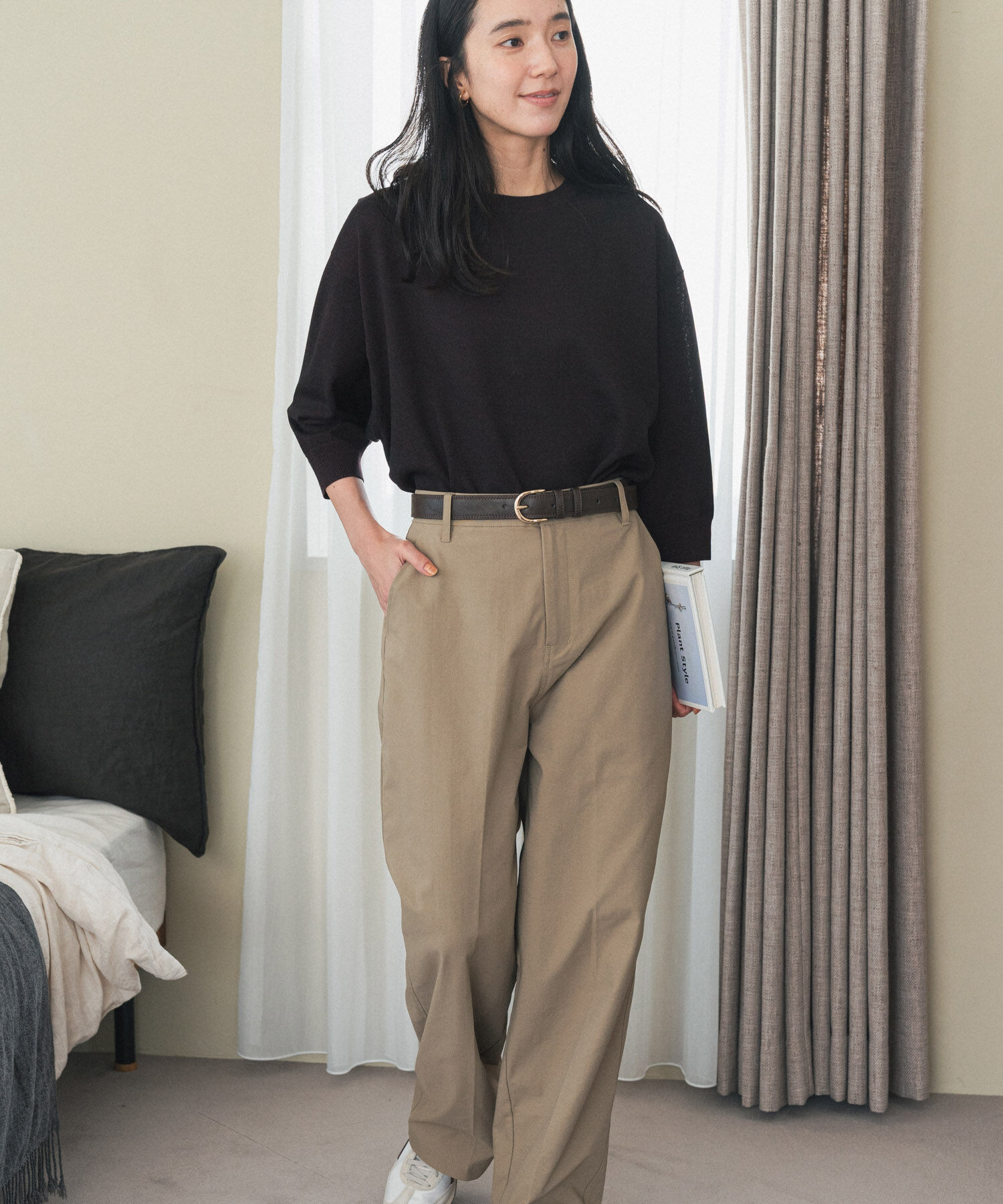 URBAN RESEARCH DOORS「ハイウエストストレッチチノパンツ」|その他|