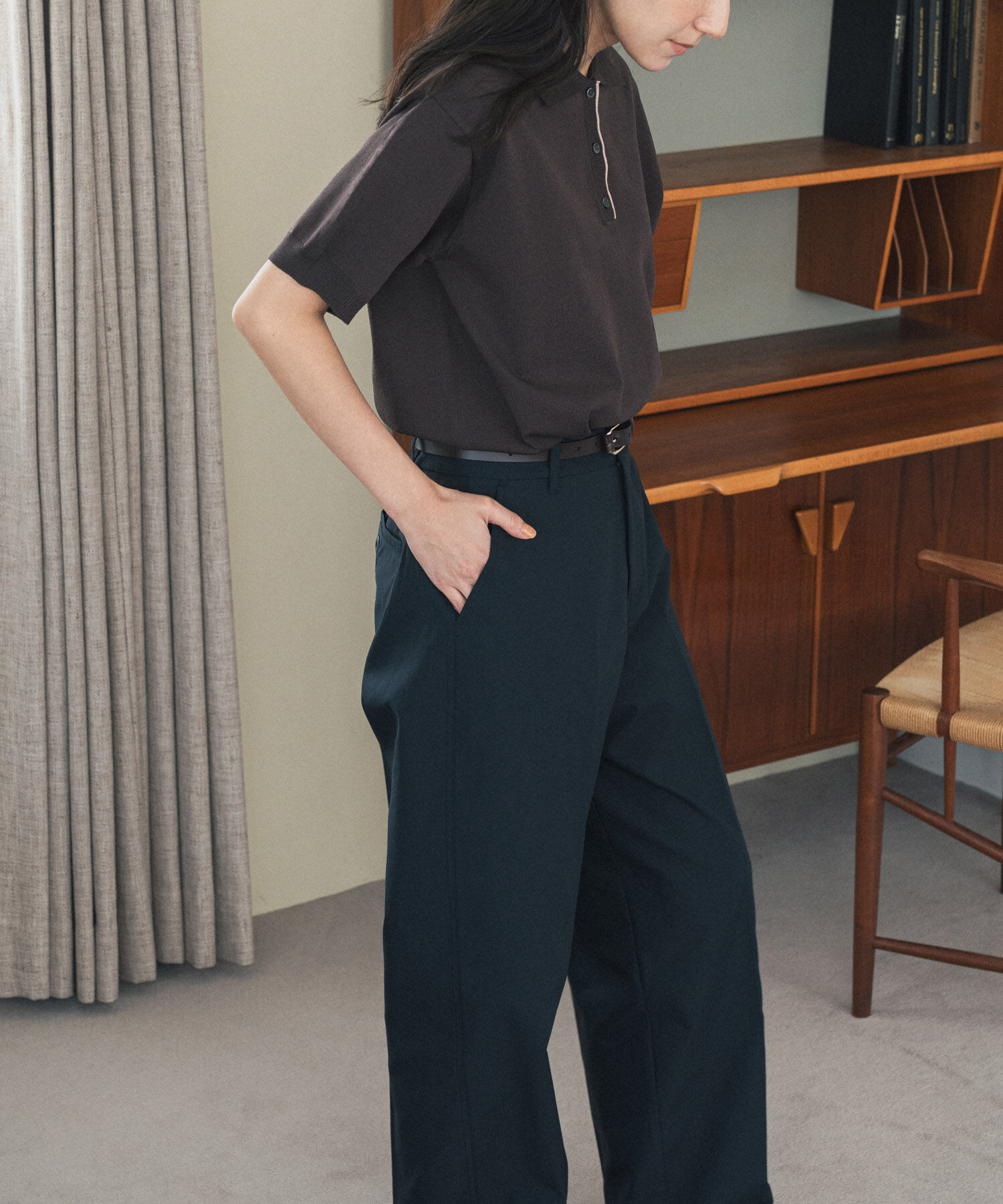 URBAN RESEARCH DOORS「ハイウエストストレッチチノパンツ」|その他|