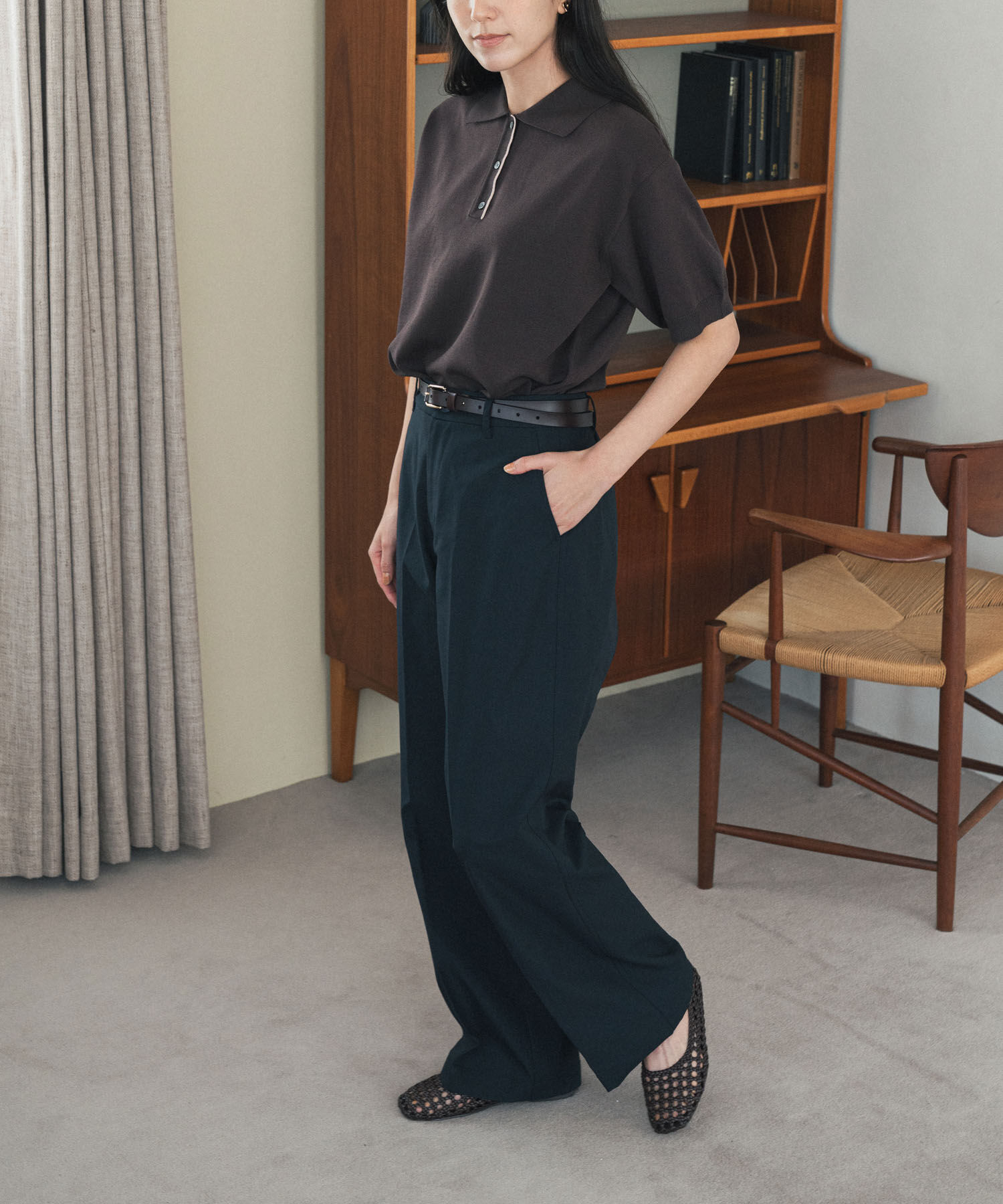 URBAN RESEARCH DOORS「ハイウエストストレッチチノパンツ」|その他|