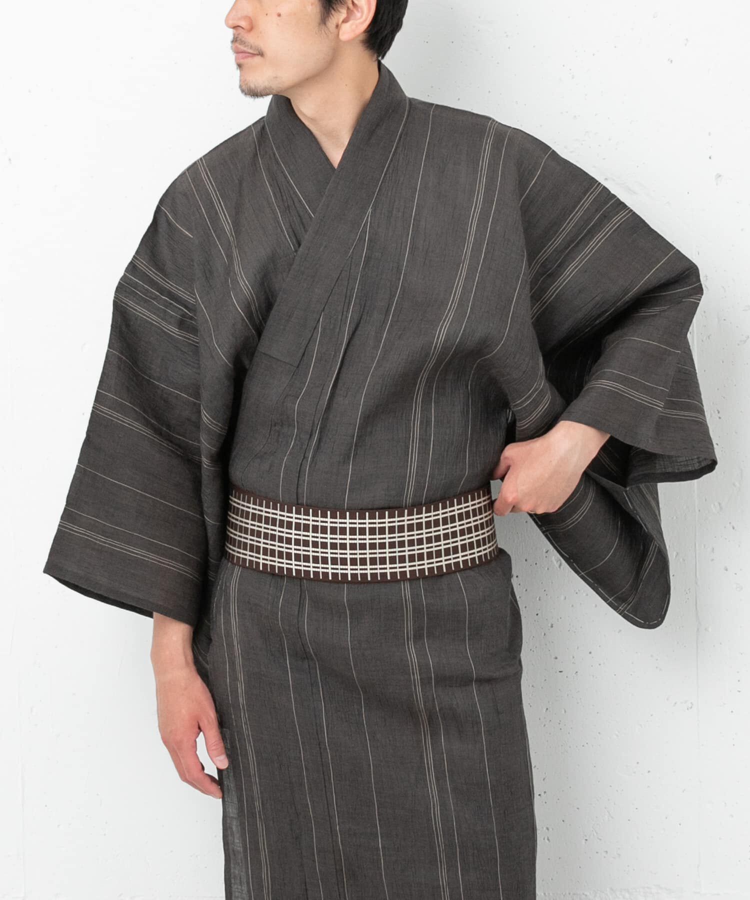 URBAN RESEARCH ROSSO「紳士ゆかた 本麻ちぢみ」|その他|グレー系その他