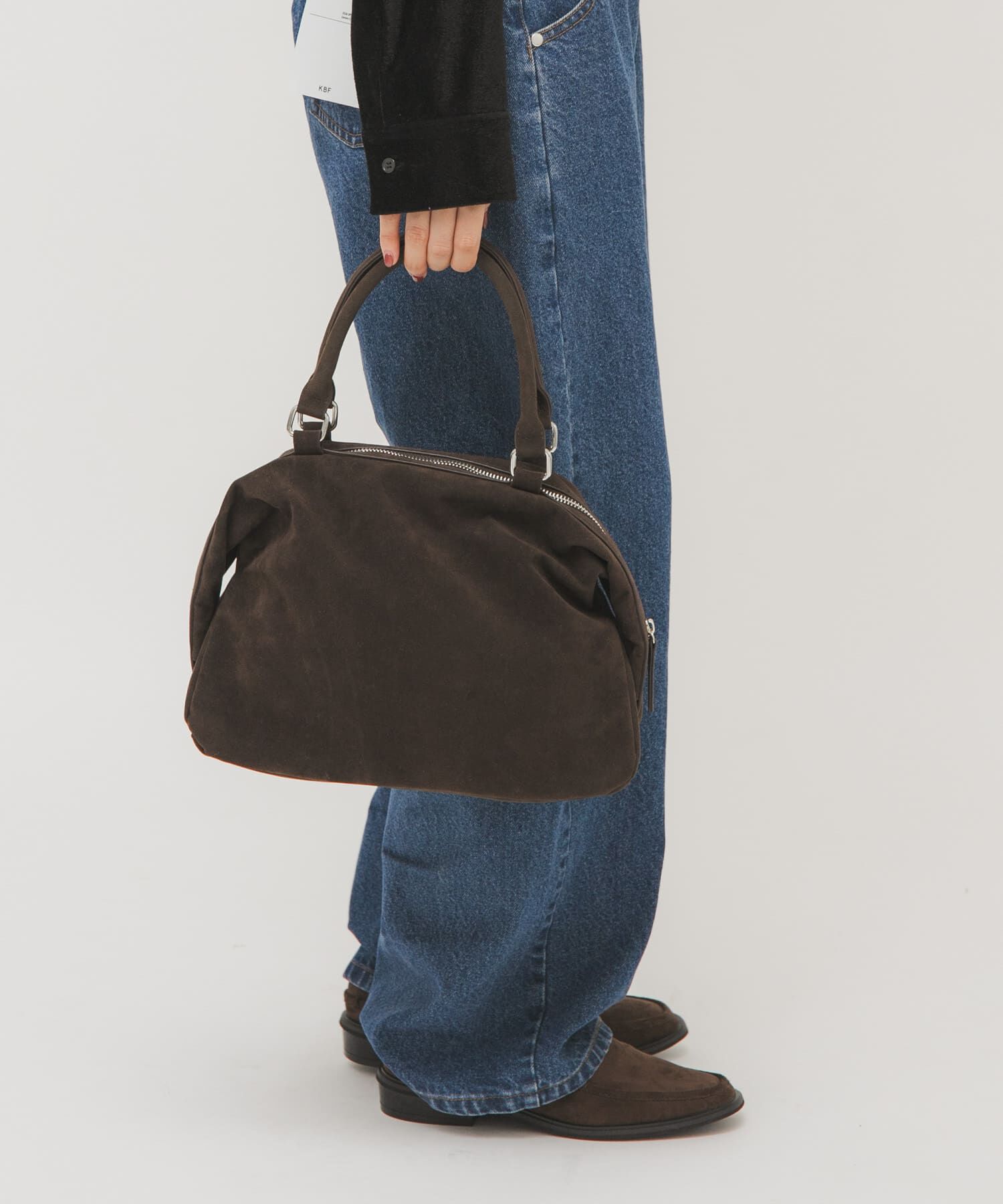  「ドロップファスナーデザインボストンBAG」|ボストンバッグ|