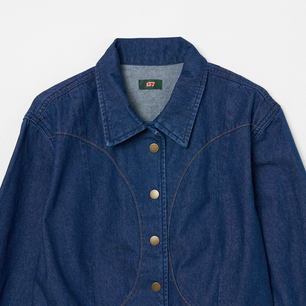  「woadblue CIRCLE SNAP JACKET」|デニムジャケット|
