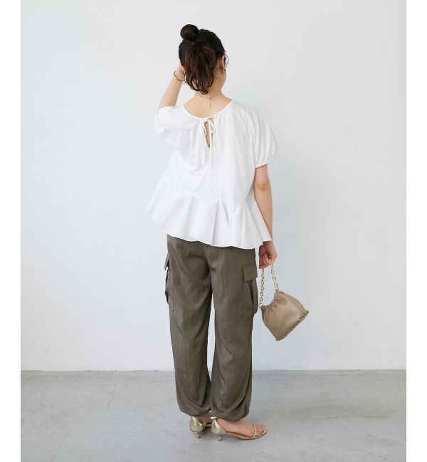  「TORRAZZO DONNA裾フレアートップス」|Tシャツ・カットソー|