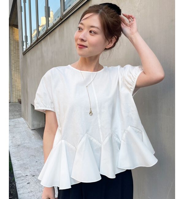  「TORRAZZO DONNA裾フレアートップス」|Tシャツ・カットソー|