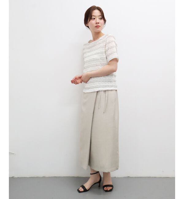  「レーシーフリルカットソー」|Tシャツ・カットソー|